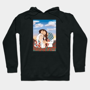 Columbia and Britannia (Small Design) Hoodie